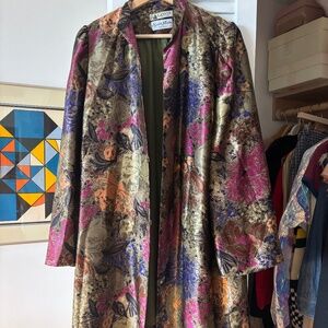 Vintage Lanvin Silk Duster Jacket Robe